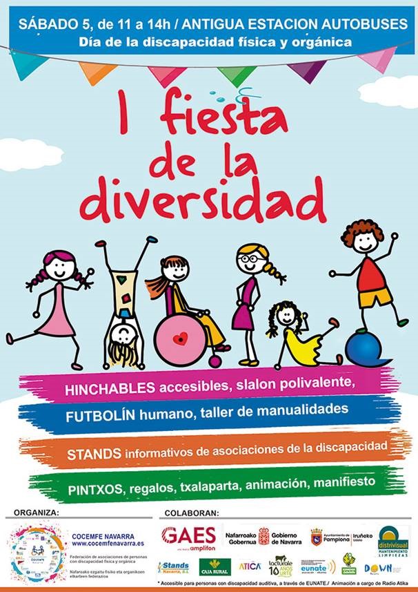 COCEMFE celebra el próximo 5 de Octubre la "1ª fiesta de la diversidad"