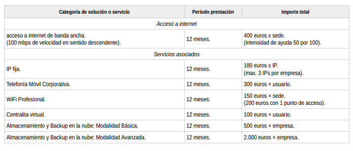 Bonos conectividad